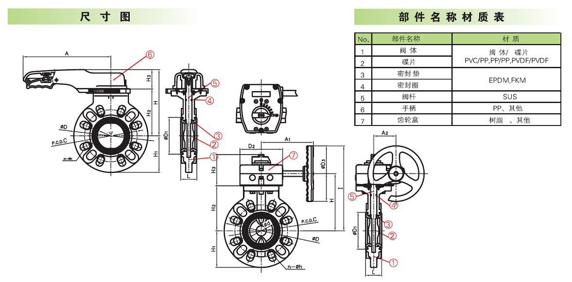 57型蝶閥圖紙