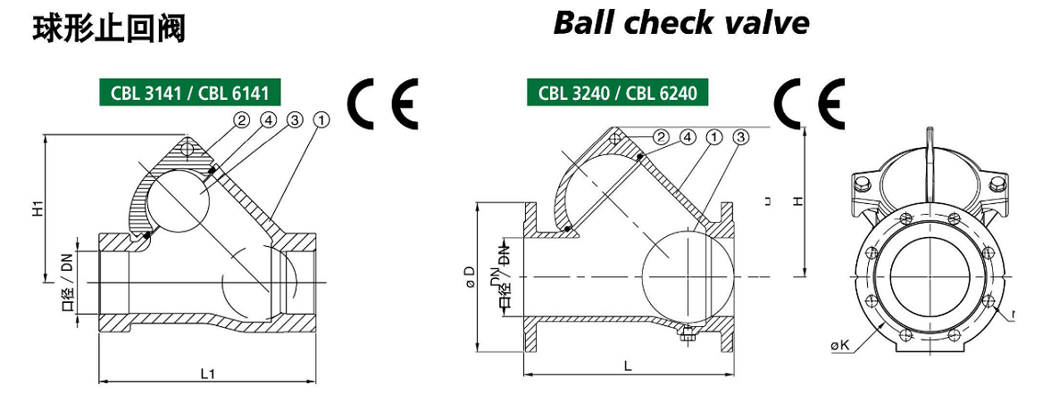 球形止回閥圖紙